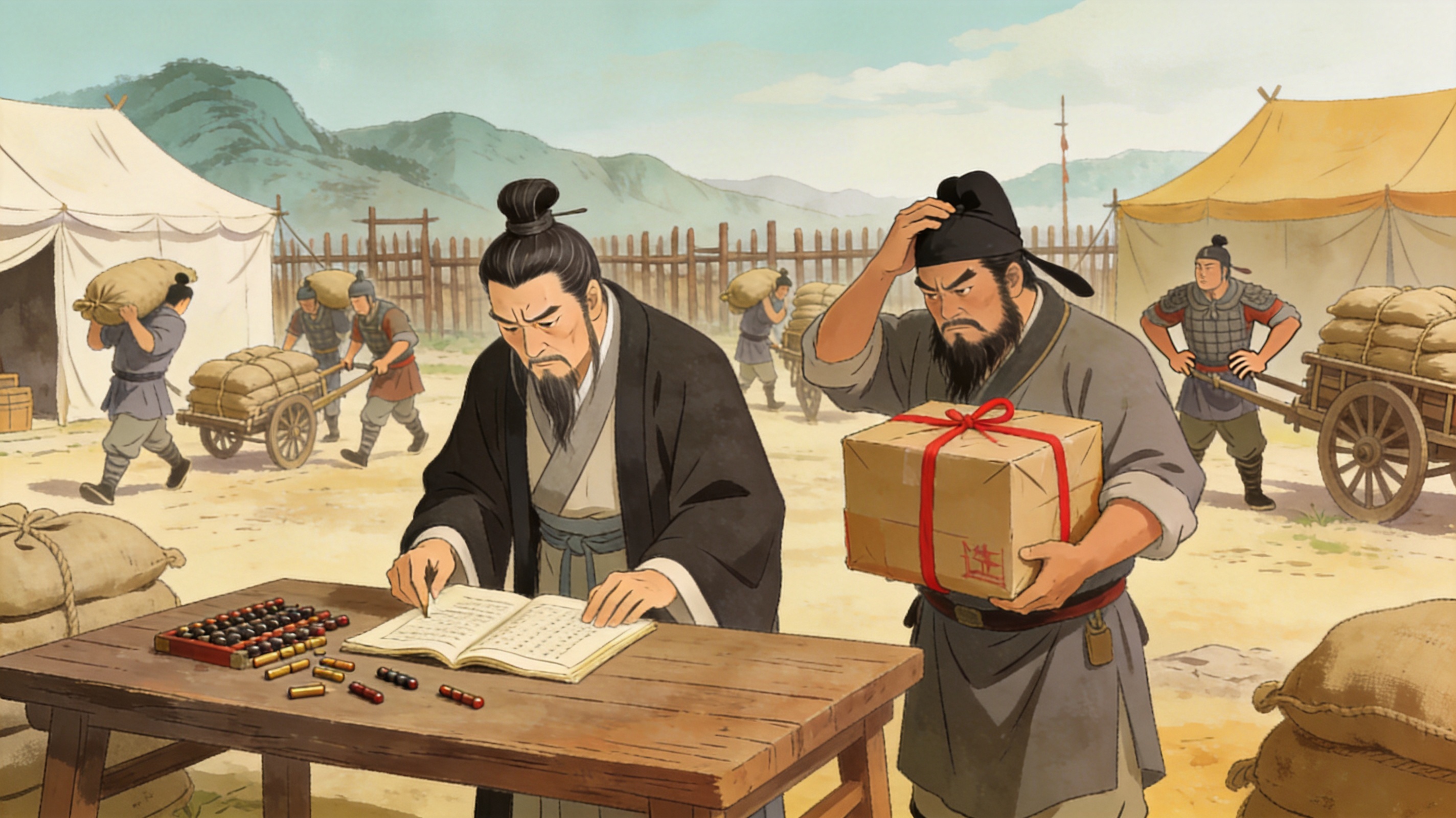魔改短剧《三国后勤部》宣传海报