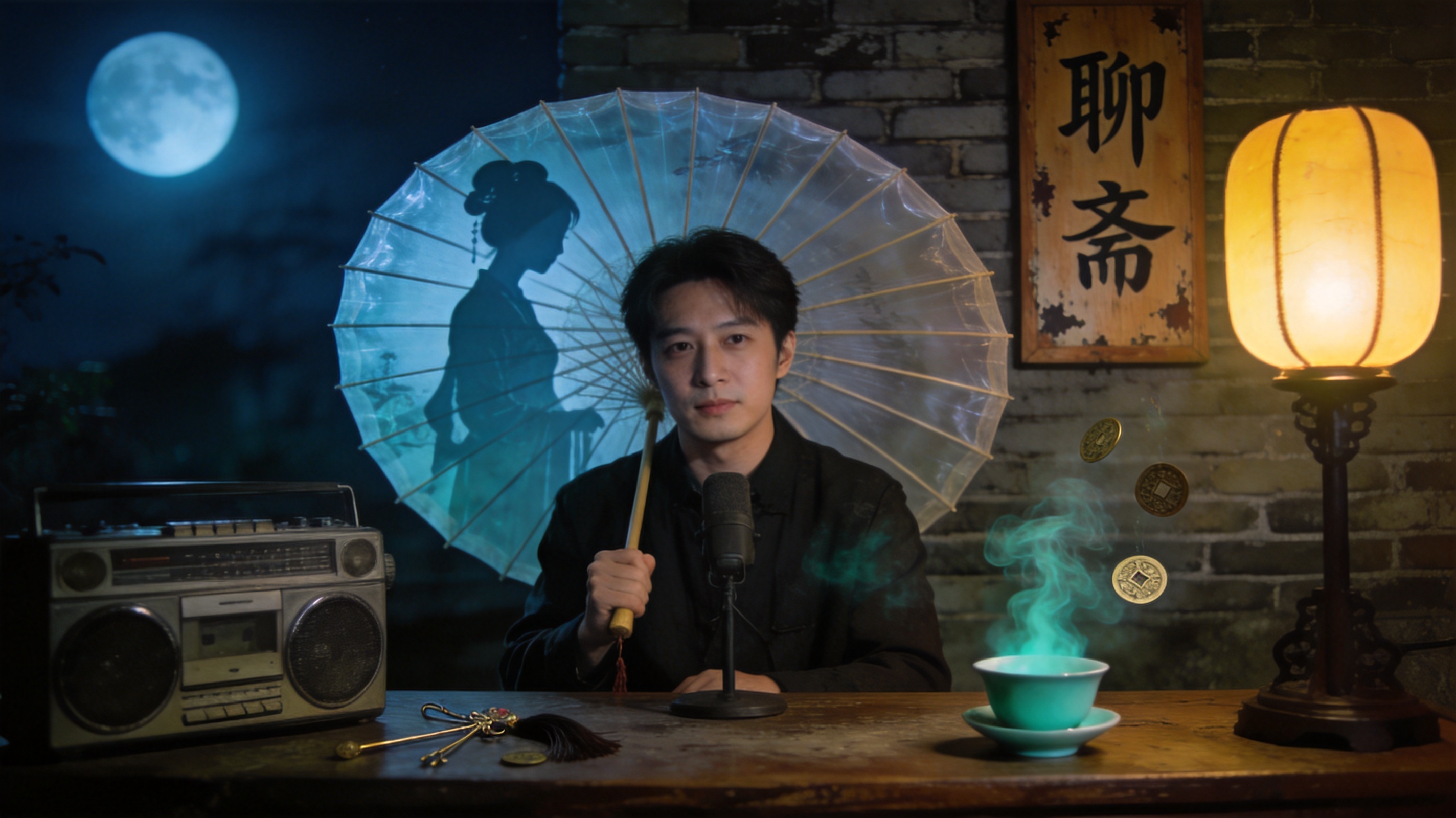 魔改短剧《聊斋直播间》宣传海报
